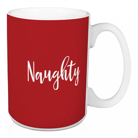 Naughty in Red 15 oz Mug