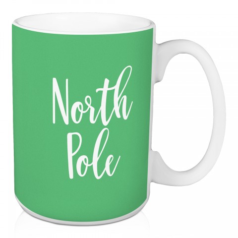 North Pole in Light Green 15 oz Mug