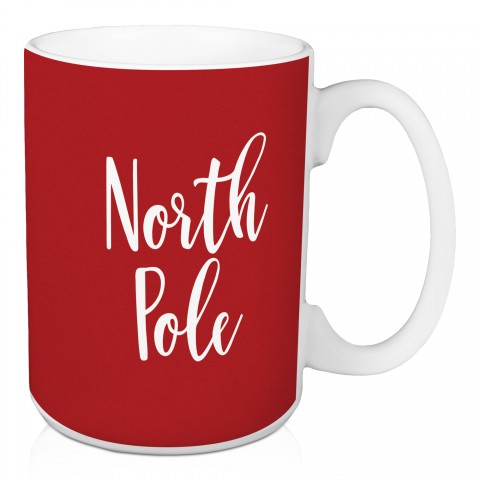 North Pole in Red 15 oz Mug