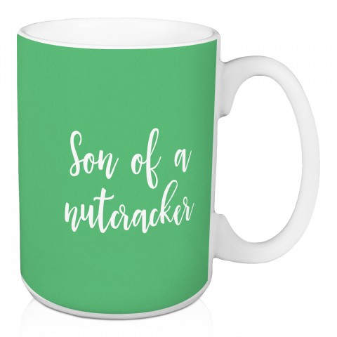 Son Of A Nutcracker in Light Green 15 oz Mug