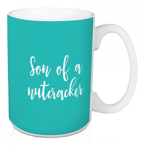 Son Of A Nutcracker in Teal 15 oz Mug