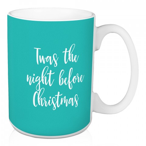 Twas The Night Before Christmas in Green 15 oz Mug