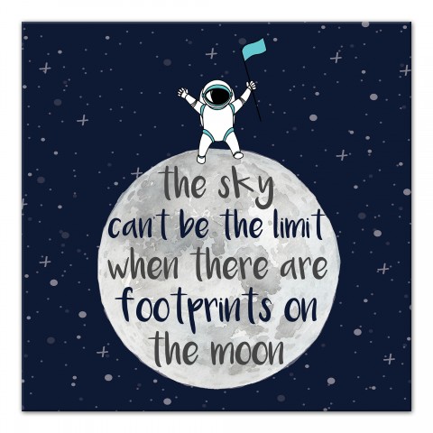 The Sky Can't Be The Limit 16x16 Canvas Wall Art