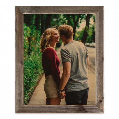 Photo Upload 16x20 Personalized Framed Wood Print