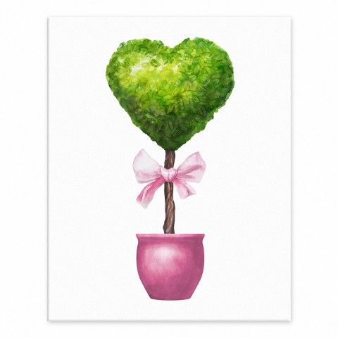 Love Topiary 8x10 Tabletop Canvas