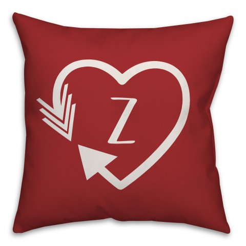 Heart Monogram Indoor / Outdoor Pillow