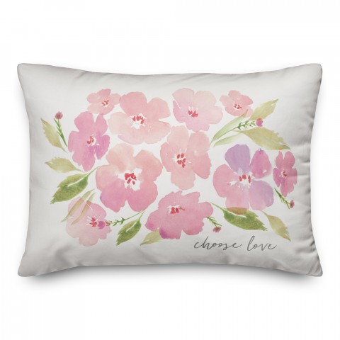 Choose Love 14x20 Spun Poly Pillow