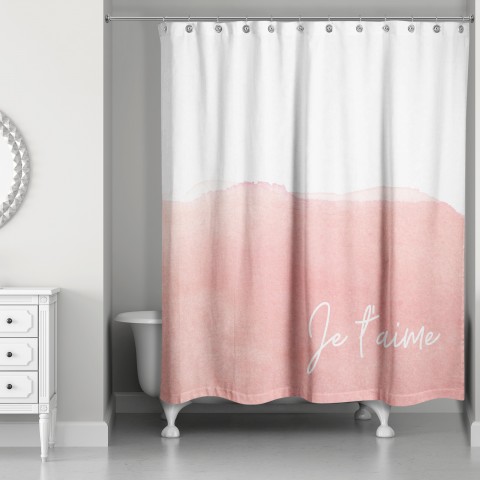 Je t'aime 71x74 Shower Curtain