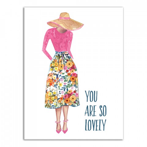 You are So Lovely 18x24 Canvas Wall Art
