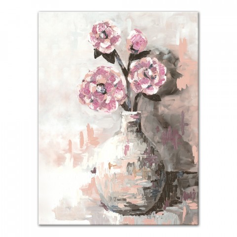 Flower Stems in Vase 18x24 Canvas Wall Art