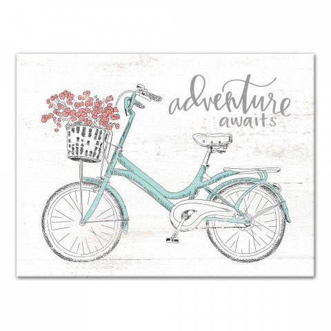 Adventure Awaits 18x24 Canvas Wall Art