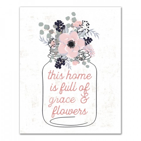 Grace and Glowers 16x20 Canvas Wall Art