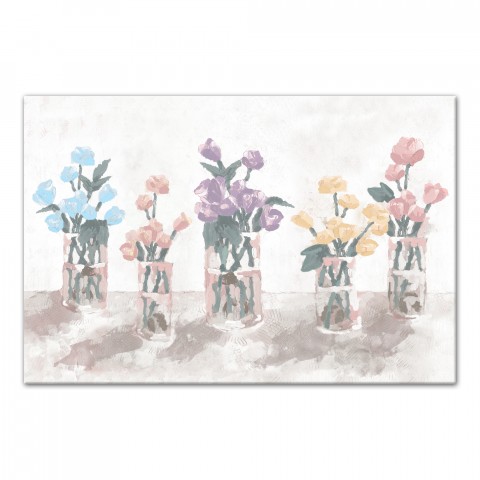 Assorted Flowers in Vases 24x36 Canvas Wall Art