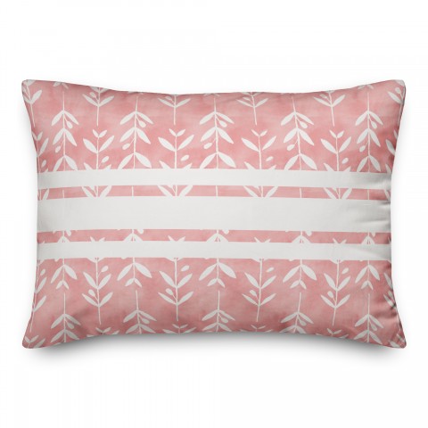 Abstract Leaves 14x20 Spun Poly Pillow
