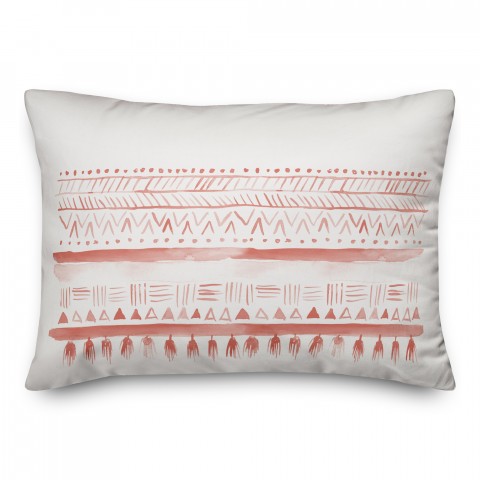 Two Sided Geo Pattern 14x20 Spun Poly Pillow