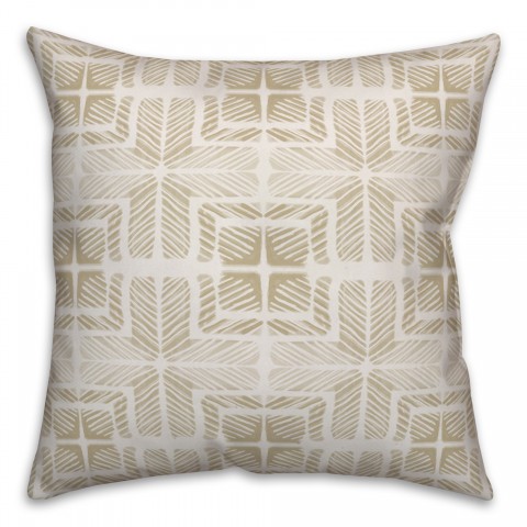 Taupe Shibori Pillow