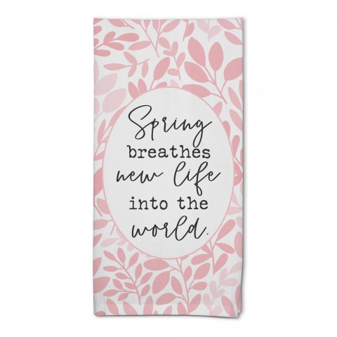 Spring Breathes New Life 18x30 Poly Twill Tea Towel