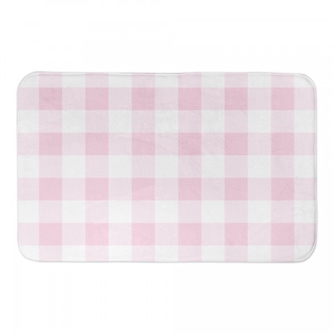 Pink Buffalo Check 34x21 Bath Mat