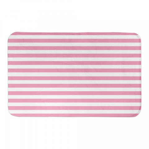 Pink Stripes 34x21 Bath Mat