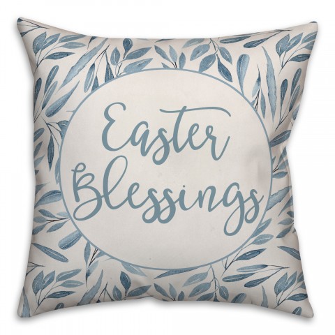 Easter Blessings 18x18 Spun Poly Pillow
