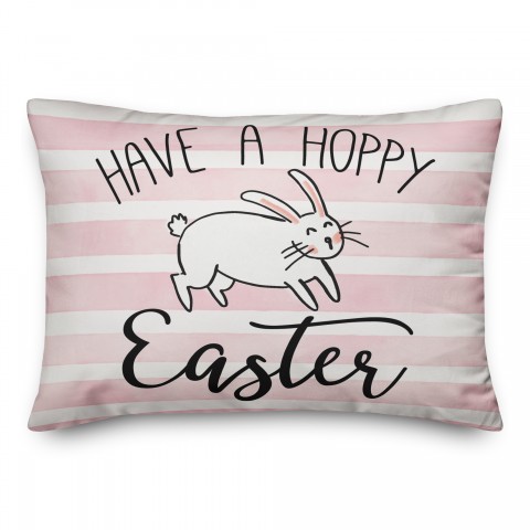 Have a Hoppy Easter 14x20 Spun Poly Pillow