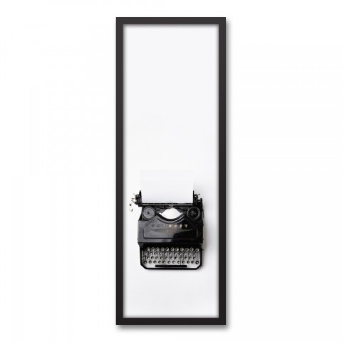 Black and White Vintage Typewriter Wall Art