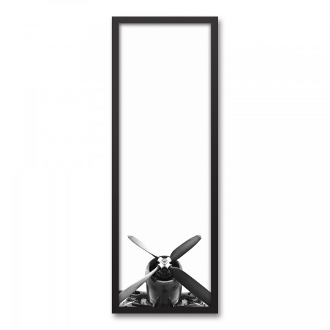 Black and White Airplane Propellors Wall Art