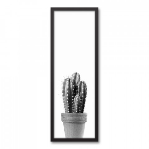 Black and White Cactus Wall Art