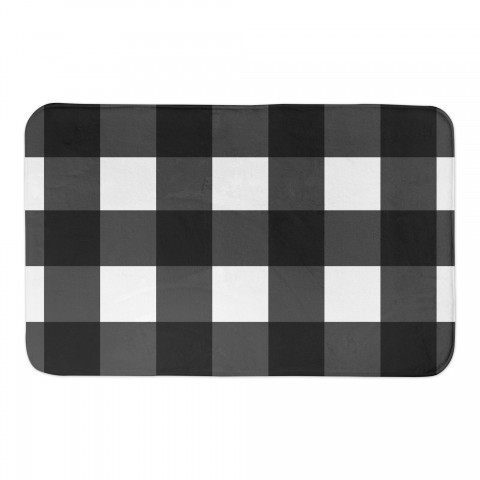 Black Buffalo Check 34x21 Bath Mat