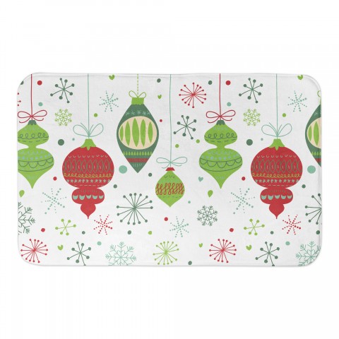 Retro Ornament Pattern 34x21 Bath Mat