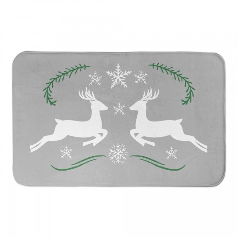 Prancing Reindeer 34x21 Bath Mat