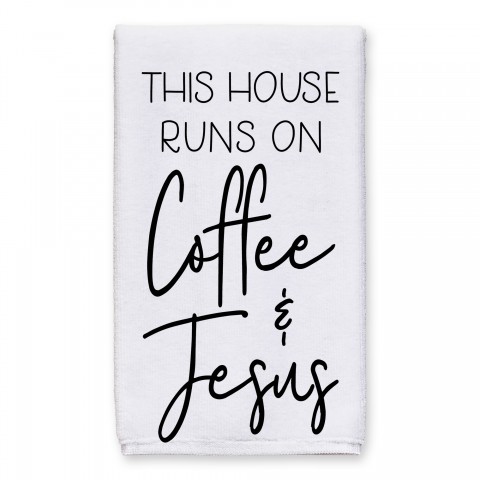 Coffee and Jesus Buffalo Check Textiles Collection