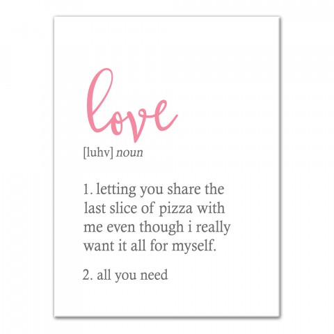 Love Definition Wall Art