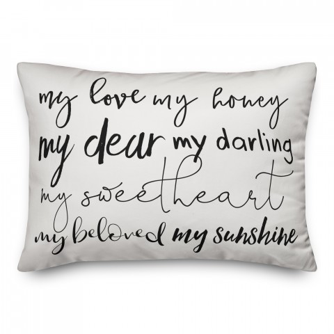 My Sweetheart 14x20 Spun Poly Pillow