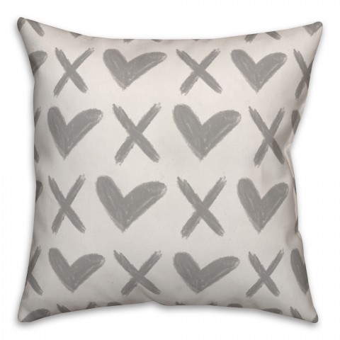 XO Hearts Pillow