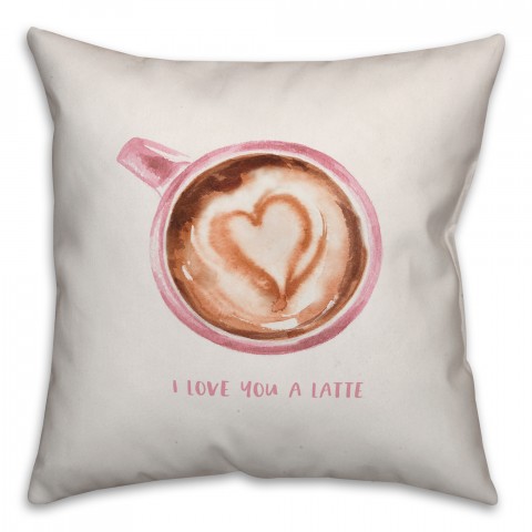 Love You A Latte Pillow