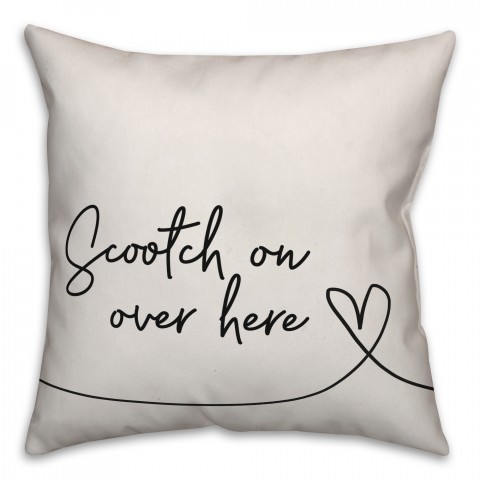 Scootch on over here Pillow