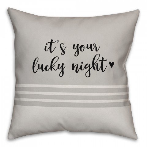 Lucky Night Reversible Pillow