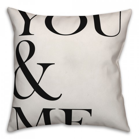 You & Me Abstract Pillow