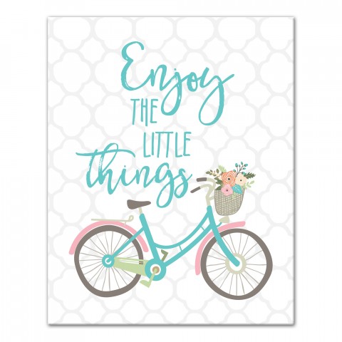 Enjoy the Little Things Canvas Wall Art