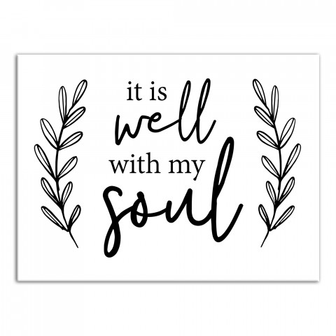 It is well with my soul Canvas Wall Art