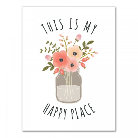 This is my happy place Canvas Wall Art