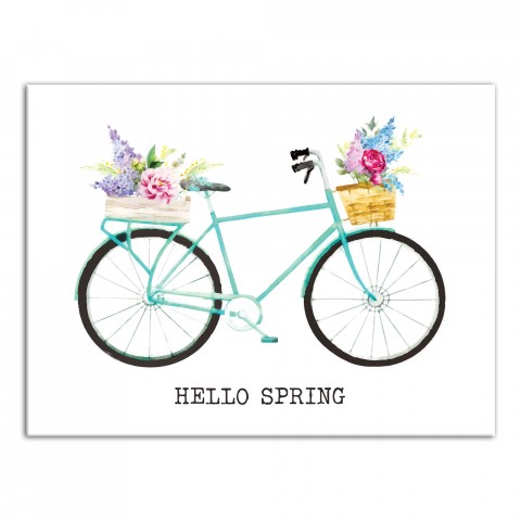 Hello Spring Canvas Wall Art