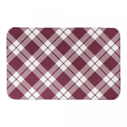 Maroon Diamond 34x21 Bath Mat