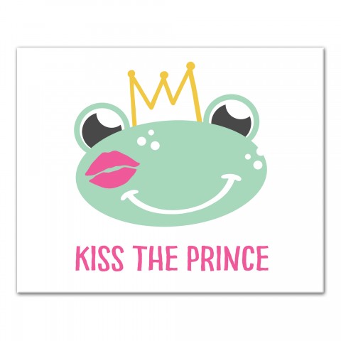 Kiss The Prince Canvas Wall Art