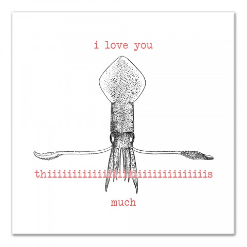 Squid Love Canvas Wall Art