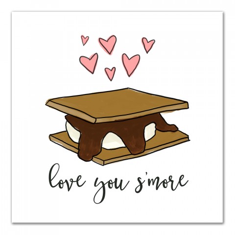 s'more love Canvas Wall Art