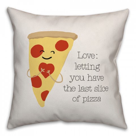 Last Slice of Pizza Pillow