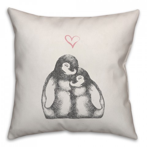 Penguin Love Pillow