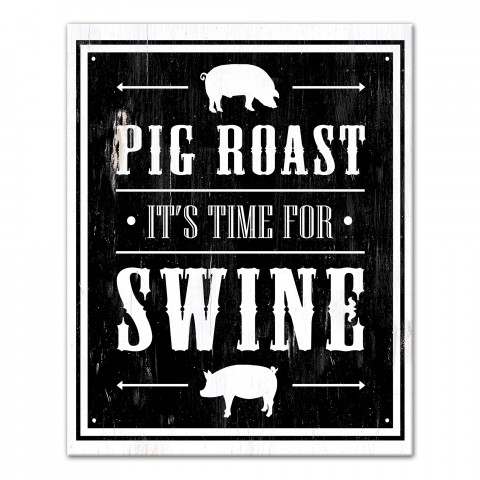 Pig Roast 16x20 Canvas Wall Art